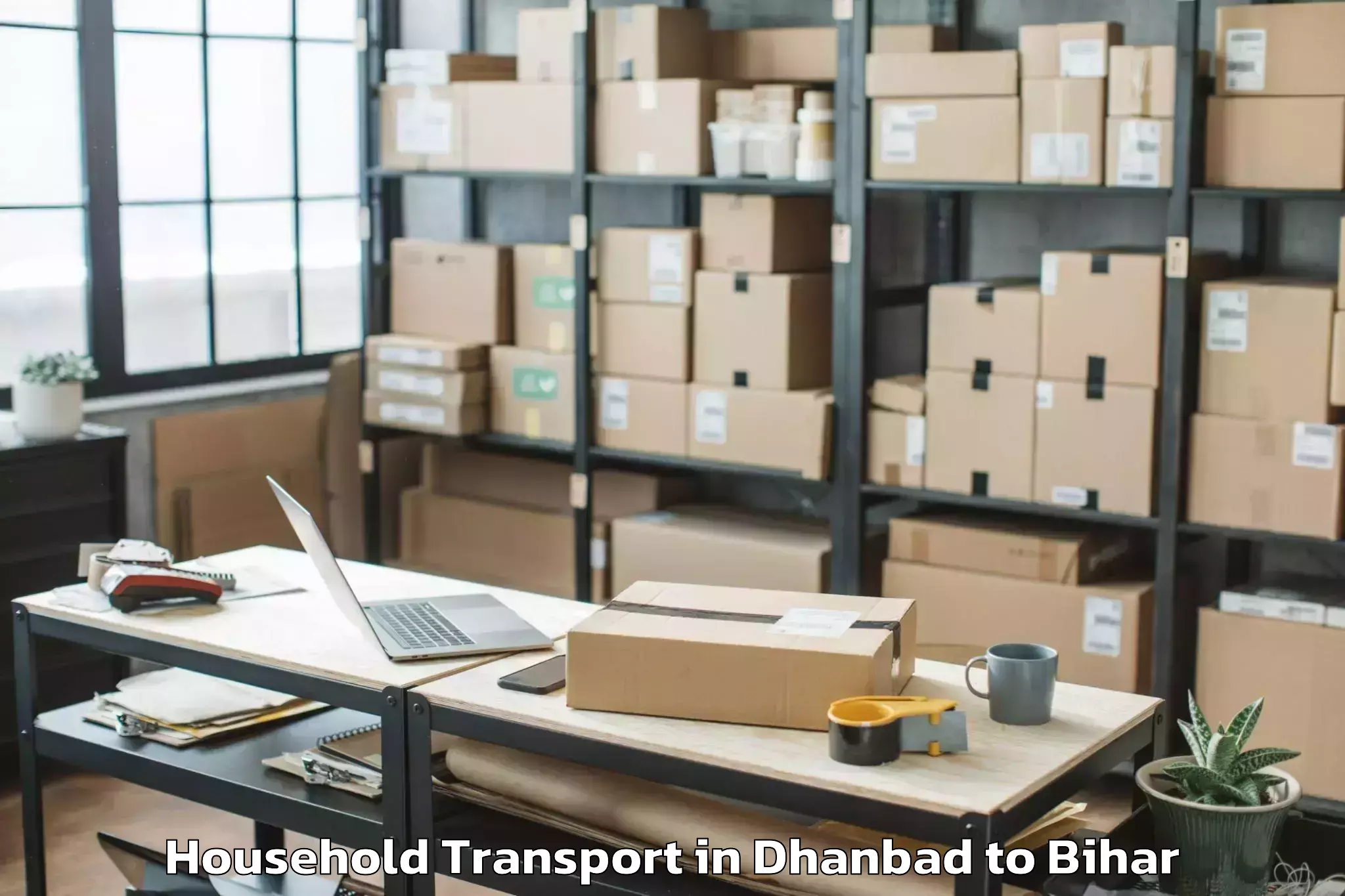 Book Dhanbad to Hulasganj Household Transport Online